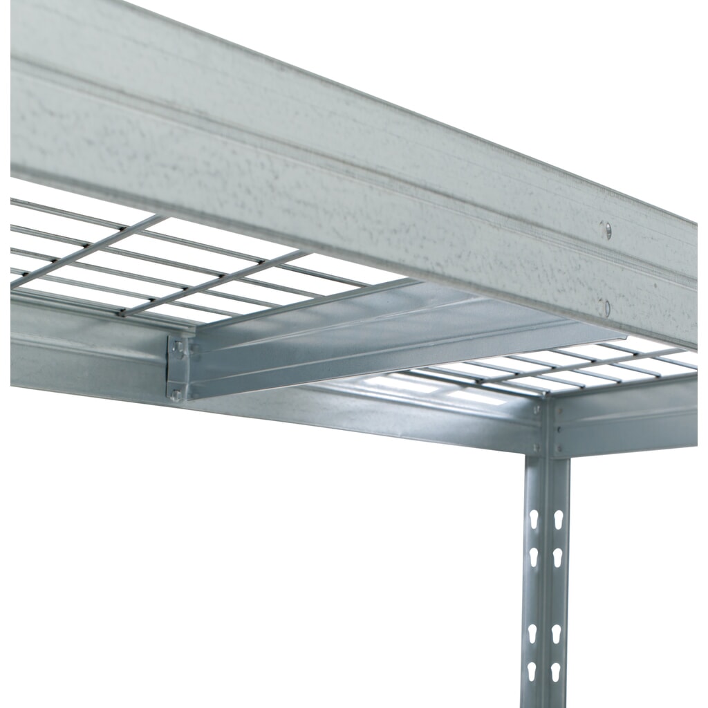 Zewnętrzny regał szerokokątny z półkami siatkowymi, wys. x szer. 1800 x 1200 x 450 mm Zdjęcie produktu nr 4: Zewnętrzny regał szerokokątny z półkami siatkowymi, wys. x szer. 1800 x 1200 x 450 mm