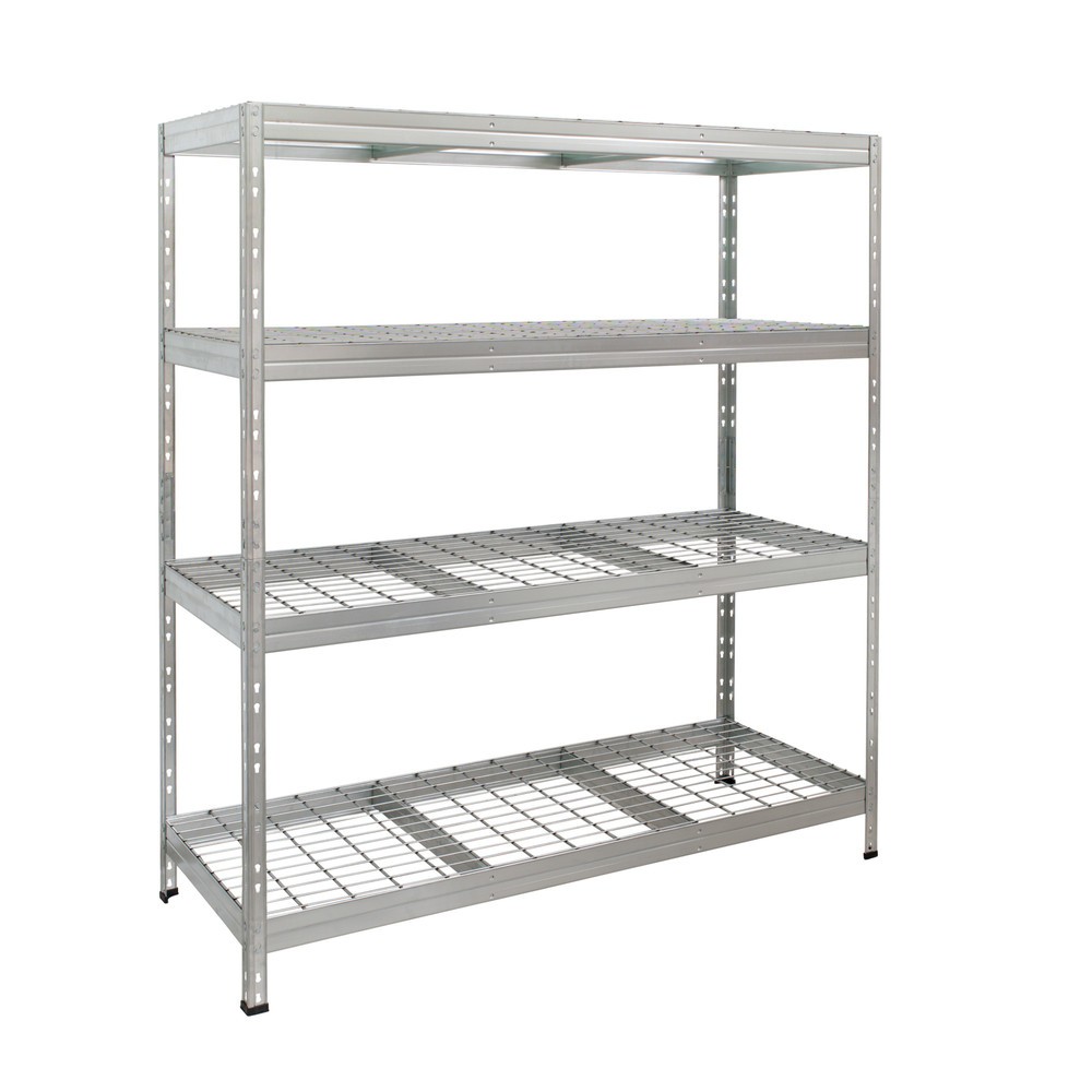 Zdjęcie produktu nr 1: Zewnętrzny regał szerokokątny z półkami siatkowymi, wys. x szer. 1800 x 1500 x 600 mm