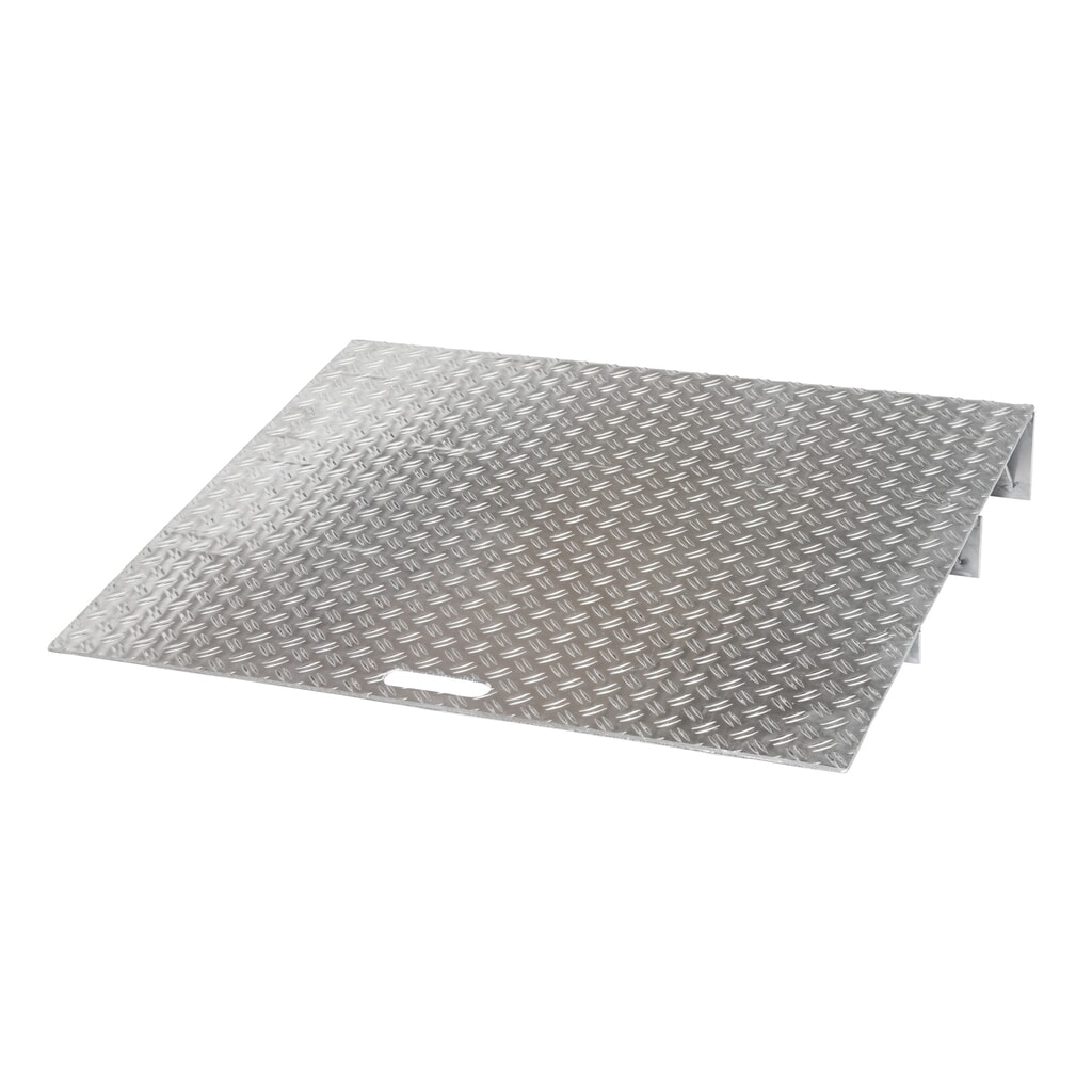 Pomost klinowy z aluminium, nośność 300 kg, możliwa różnica wysokości 10-70 mm Zdjęcie produktu: Pomost klinowy z aluminium, nośność 300 kg, możliwa różnica wysokości 10-70 mm