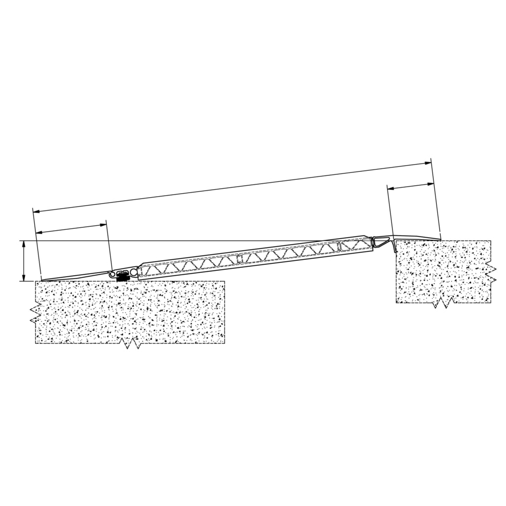 Zdjęcie produktu nr 3: Altec pomost załadunkowy HF, ruchoma płyta najazdowa dla małego kąta najazdu, udźwig 4000 kg, szer. x dł. 1 500 x 1 485 mm