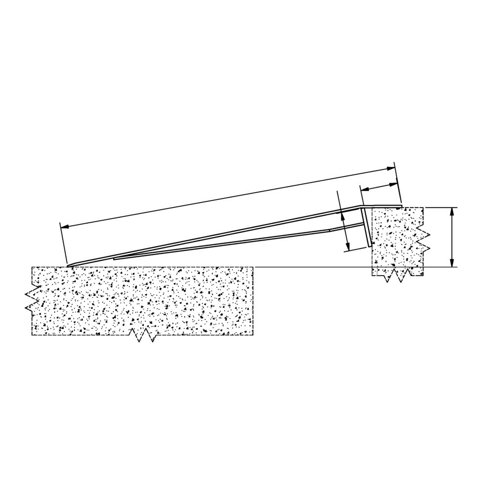 Zdjęcie produktu nr 2: Pomost załadunkowy, wersja mobilna, nośność 1 200 kg, szer. x dł. 1 250 x 1 000 mm