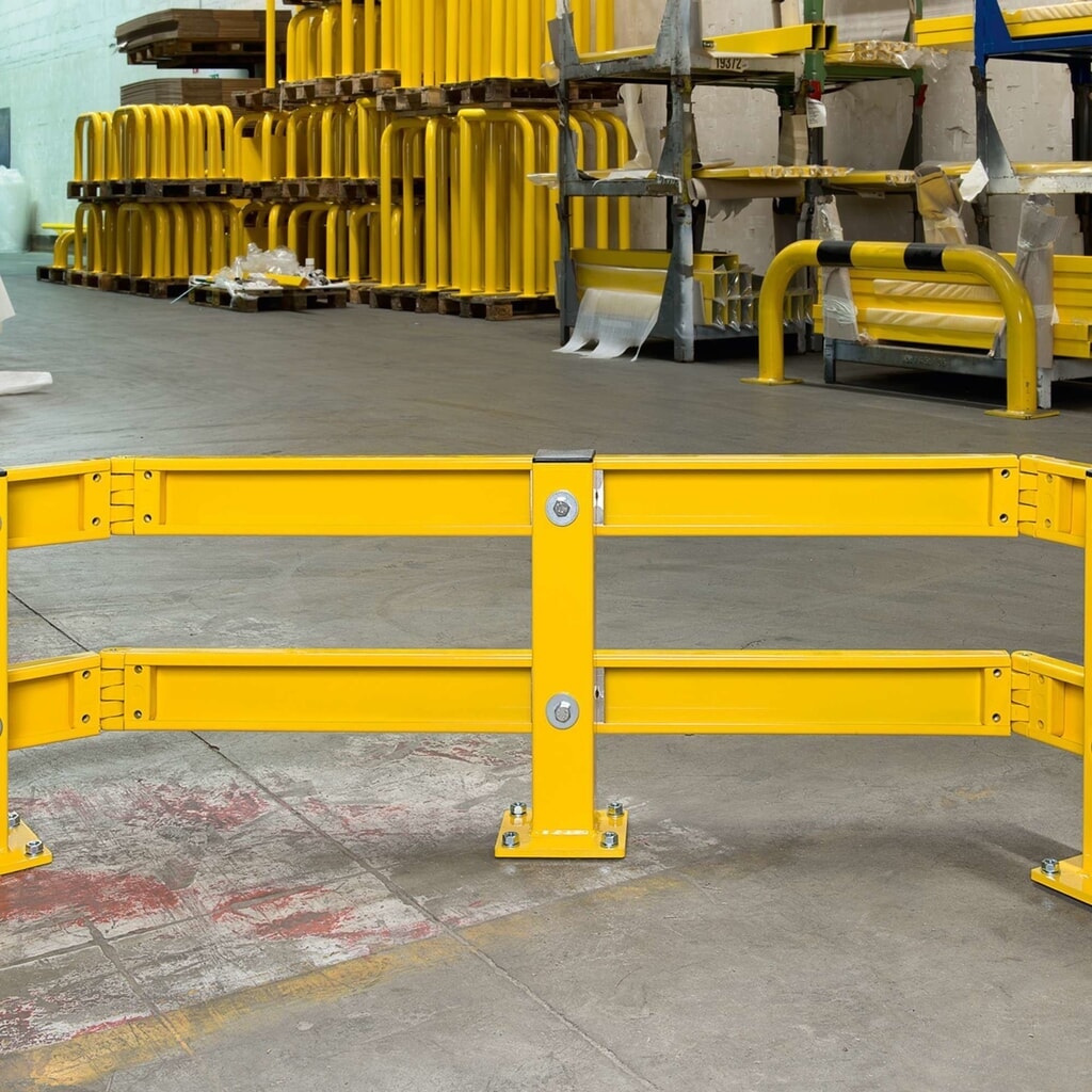 Słupki do belek ochronnych o profilu C, do zastosowań w pomieszczeniach, długość 465 mm Zdjęcie produktu nr 6: Słupki do belek ochronnych o profilu C, do zastosowań w pomieszczeniach, długość 465 mm