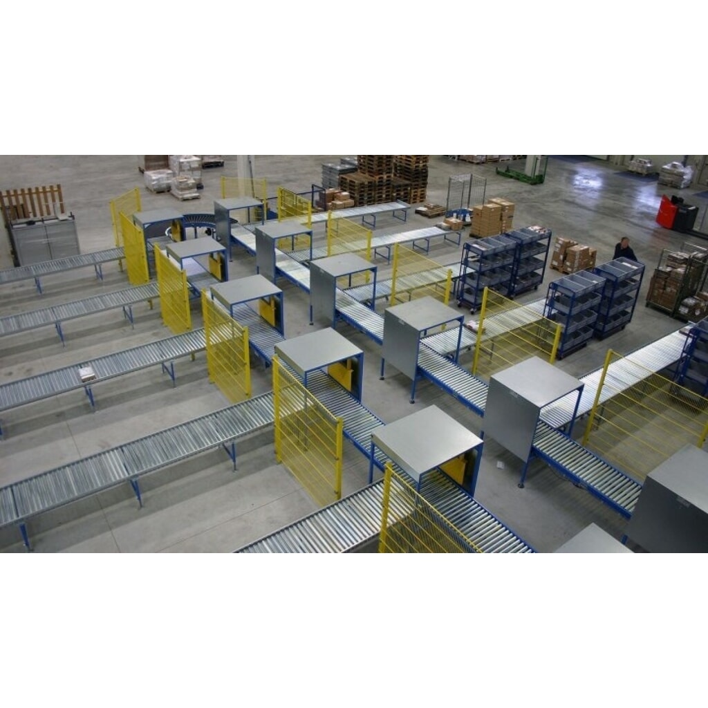 Zdjęcie produktu nr 6: Przenośnik rolkowy do lekkich ładunków, rolka z rurki stalowej, Ø 50 mm, dł. x szer. 1 500 x 500 mm, rozstaw osi 62,5 mm