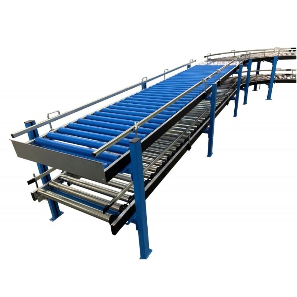 Zdjęcie produktu nr 4: Przenośnik rolkowy do lekkich ładunków, rolki z tworzywa sztucznego, Ø 50 mm, dł. x szer. 3 000 x 400 mm, rozstaw osi 100 mm