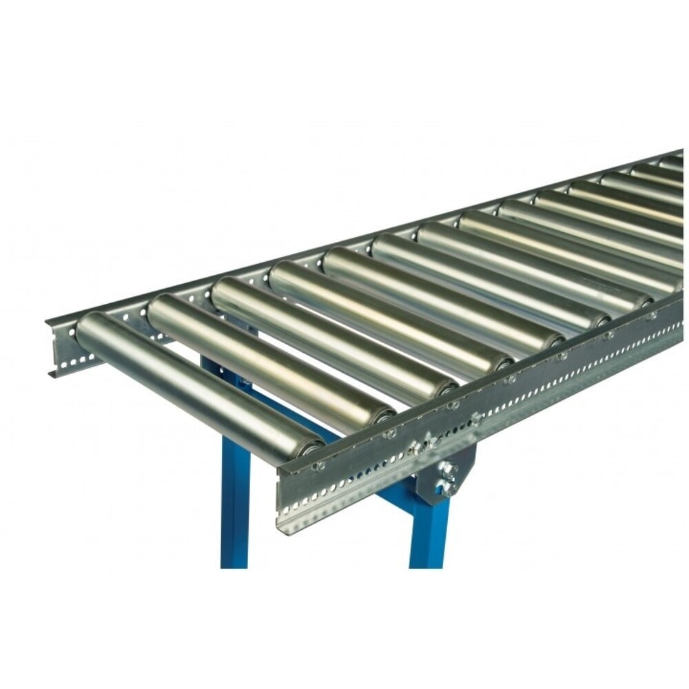 Obraz produktu: Przenośnik rolkowy do lekkich ładunków, rolka z rurki stalowej, Ø 50 mm, dł. x szer. 1000 x 400 mm, rozstaw osi 75 mm