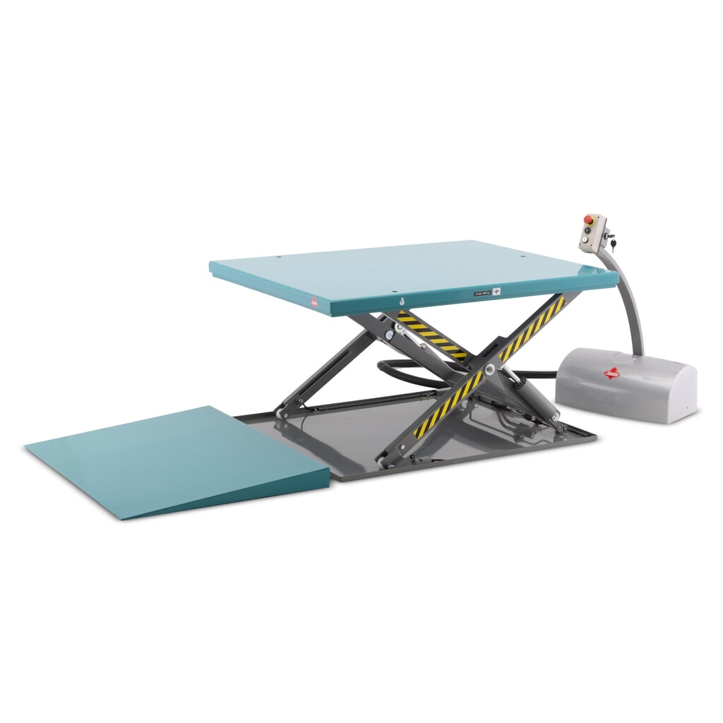 Płaski stół podnośny nożycowy Ameise®, zamknięty, udźwig 1000 kg, wymiary blatu 1450 x 1140 mm Zdjęcie produktu: Płaski stół podnośny nożycowy Ameise®, zamknięty, udźwig 1000 kg, wymiary blatu 1450 x 1140 mm