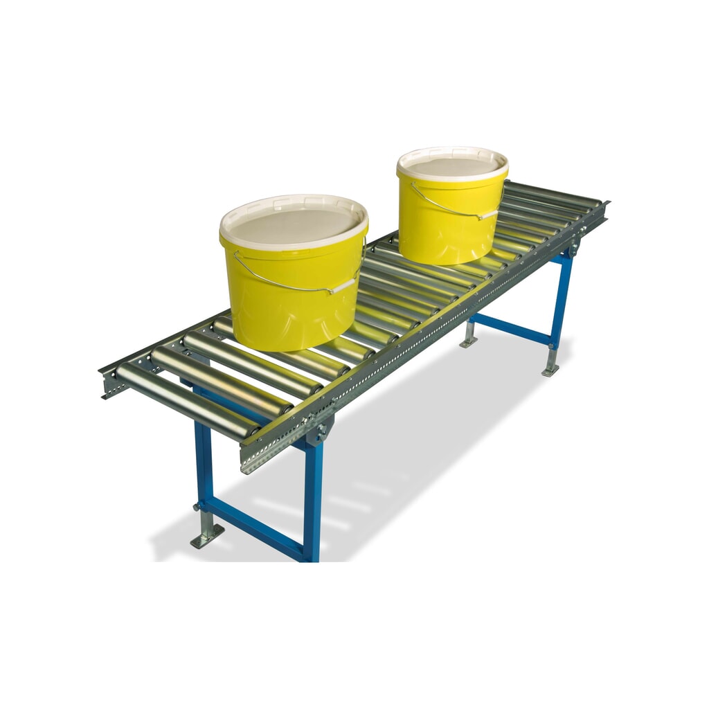 Zdjęcie produktu nr 4: Przenośnik rolkowy do lekkich ładunków, rolka z rurki stalowej, Ø 50 mm, dł. x szer. 1 500 x 500 mm, rozstaw osi 62,5 mm