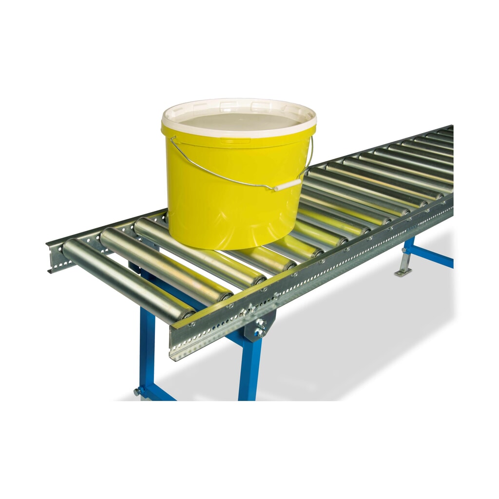 Przenośnik rolkowy do lekkich ładunków, rolka z rurki stalowej, Ø 50 mm, dł. x szer. 1 500 x 500 mm, rozstaw osi 62,5 mm Zdjęcie produktu nr 5: Przenośnik rolkowy do lekkich ładunków, rolka z rurki stalowej, Ø 50 mm, dł. x szer. 1 500 x 500 mm, rozstaw osi 62,5 mm