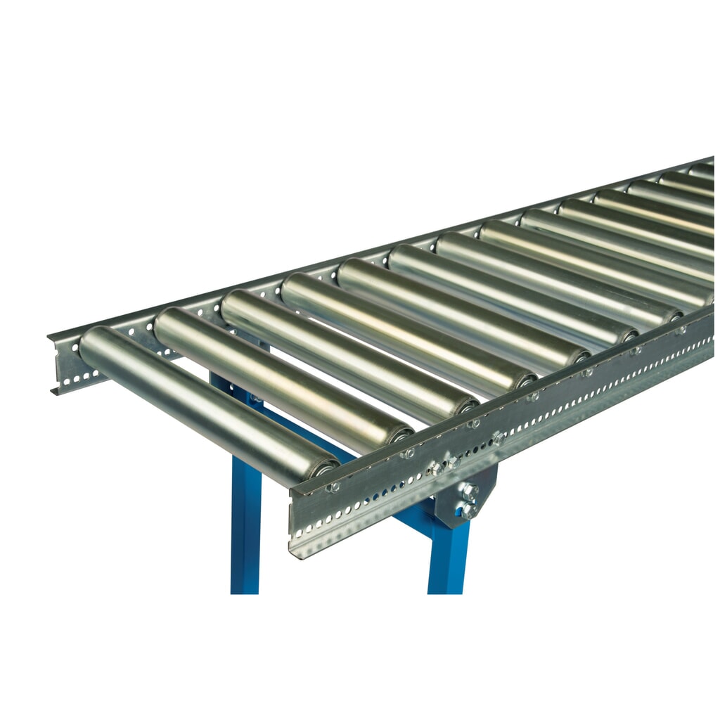 Przenośnik rolkowy do lekkich ładunków, rolka z rurki stalowej, Ø 50 mm, dł. x szer. 1 500 x 500 mm, rozstaw osi 62,5 mm Zdjęcie produktu nr 3: Przenośnik rolkowy do lekkich ładunków, rolka z rurki stalowej, Ø 50 mm, dł. x szer. 1 500 x 500 mm, rozstaw osi 62,5 mm