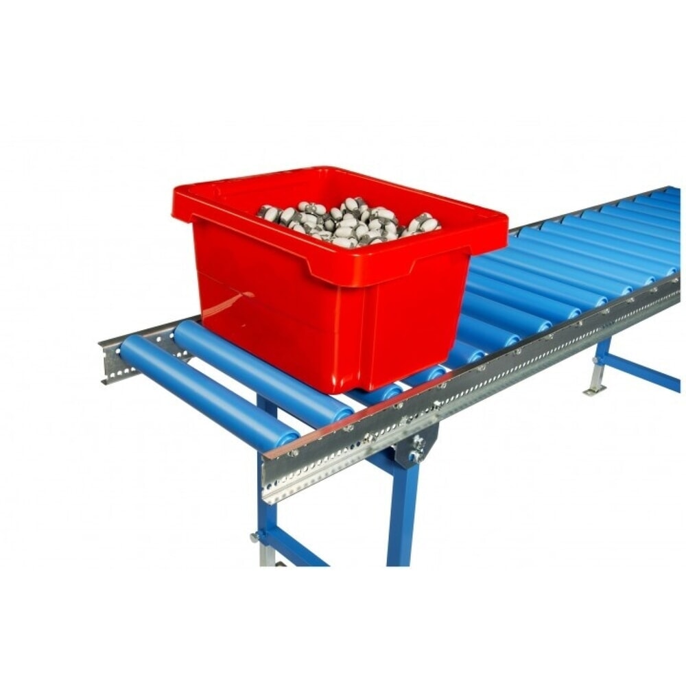 Zdjęcie produktu nr 5: Przenośnik rolkowy do lekkich ładunków, rolki z tworzywa sztucznego, Ø 50 mm, dł. x szer. 3 000 x 400 mm, rozstaw osi 100 mm