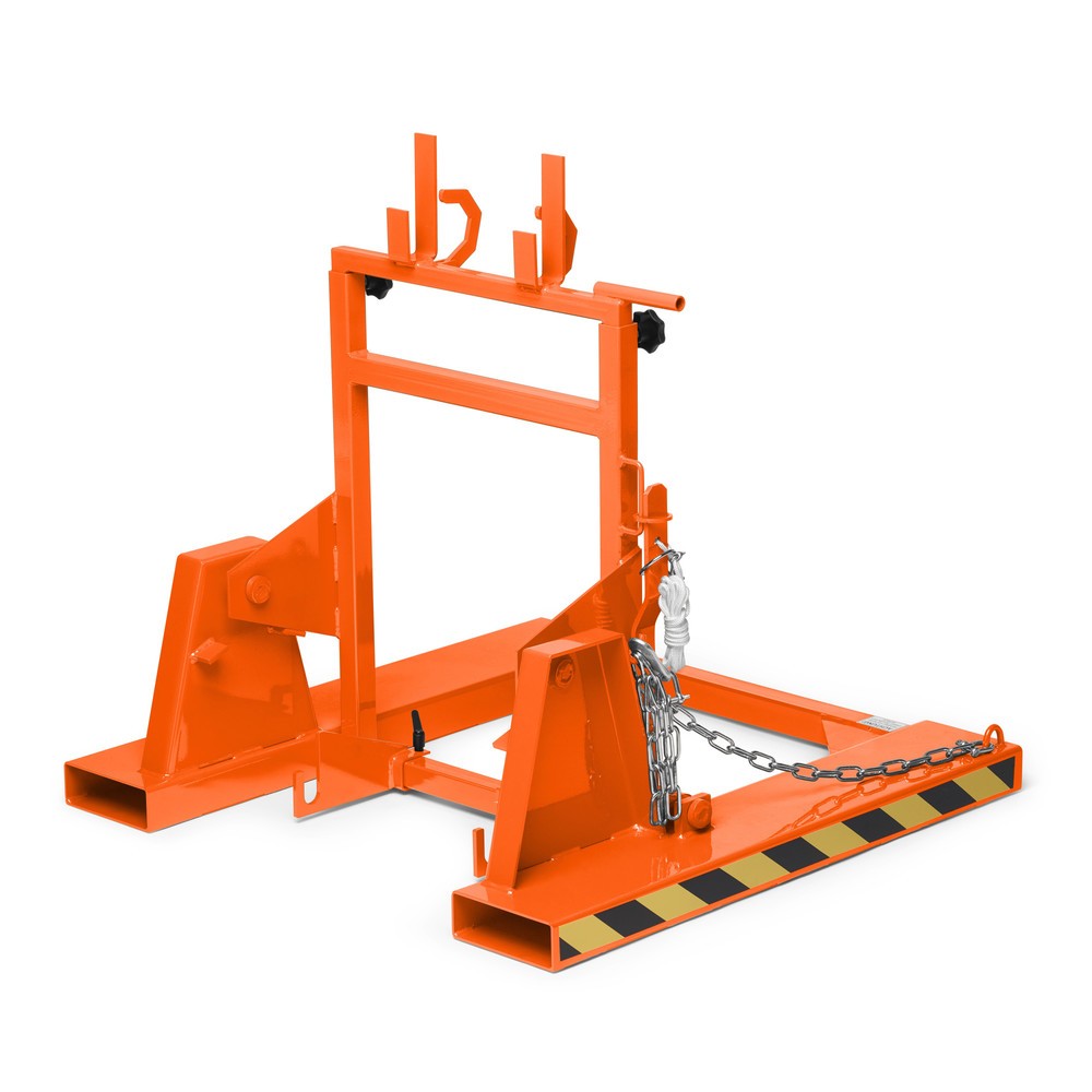 Zdjęcie produktu nr 1: Przyrząd do przekręcania kosza na odpady typu RMW, szer. x gł. x wys. 1000 x 1000 x 1080 mm, RAL 2004 czysty pomarańcz