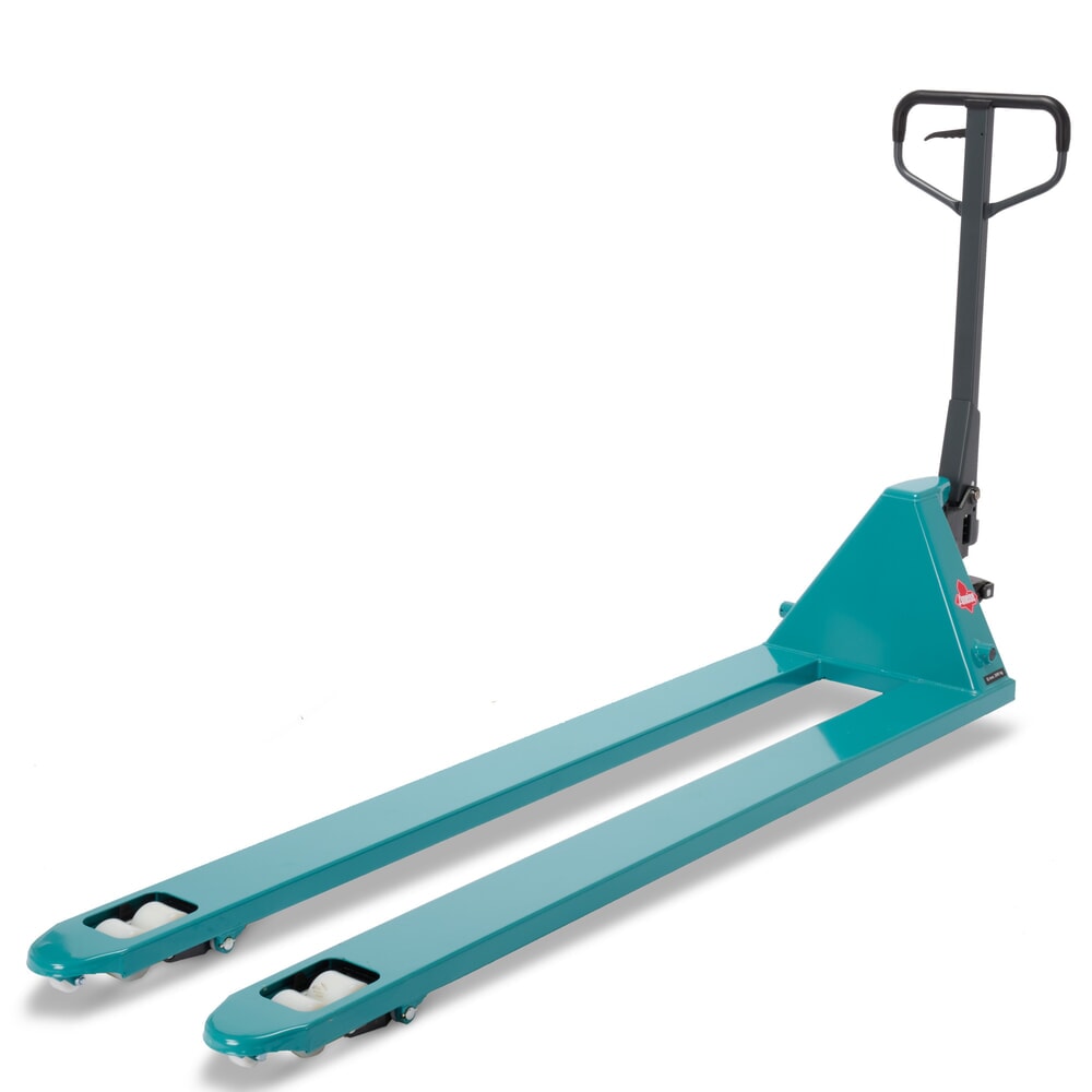 Zdjęcie produktu nr 4: Ręczny wózek paletowy Ameise® PTM 2.0, udźwig 2000 kg, długość wideł 2000 mm, nylon, podwójne rolki