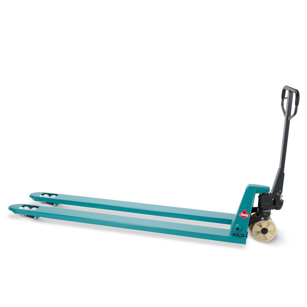 Zdjęcie produktu nr 5: Ręczny wózek paletowy Ameise® PTM 2.0, udźwig 2000 kg, długość wideł 2000 mm, nylon, podwójne rolki