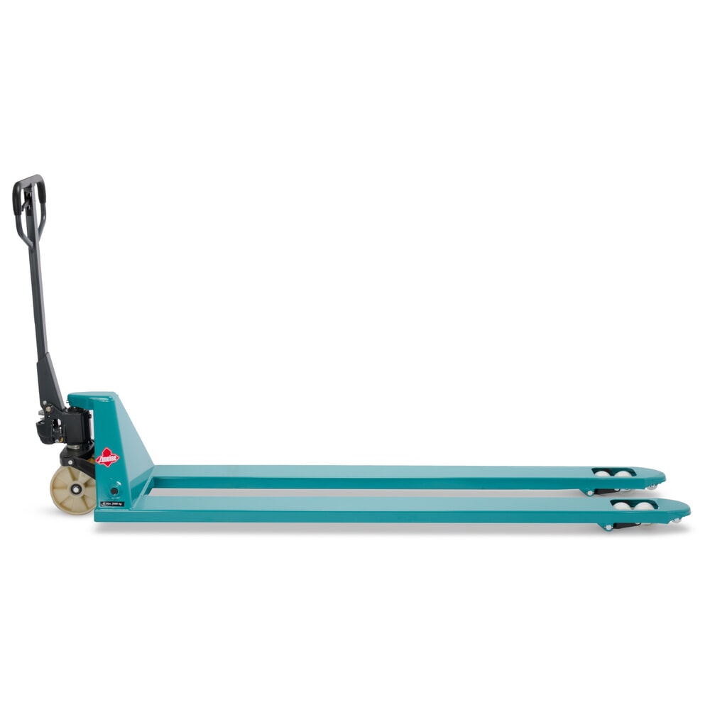 Zdjęcie produktu nr 7: Ręczny wózek paletowy Ameise® PTM 2.0, udźwig 2000 kg, długość wideł 2000 mm, nylon, podwójne rolki