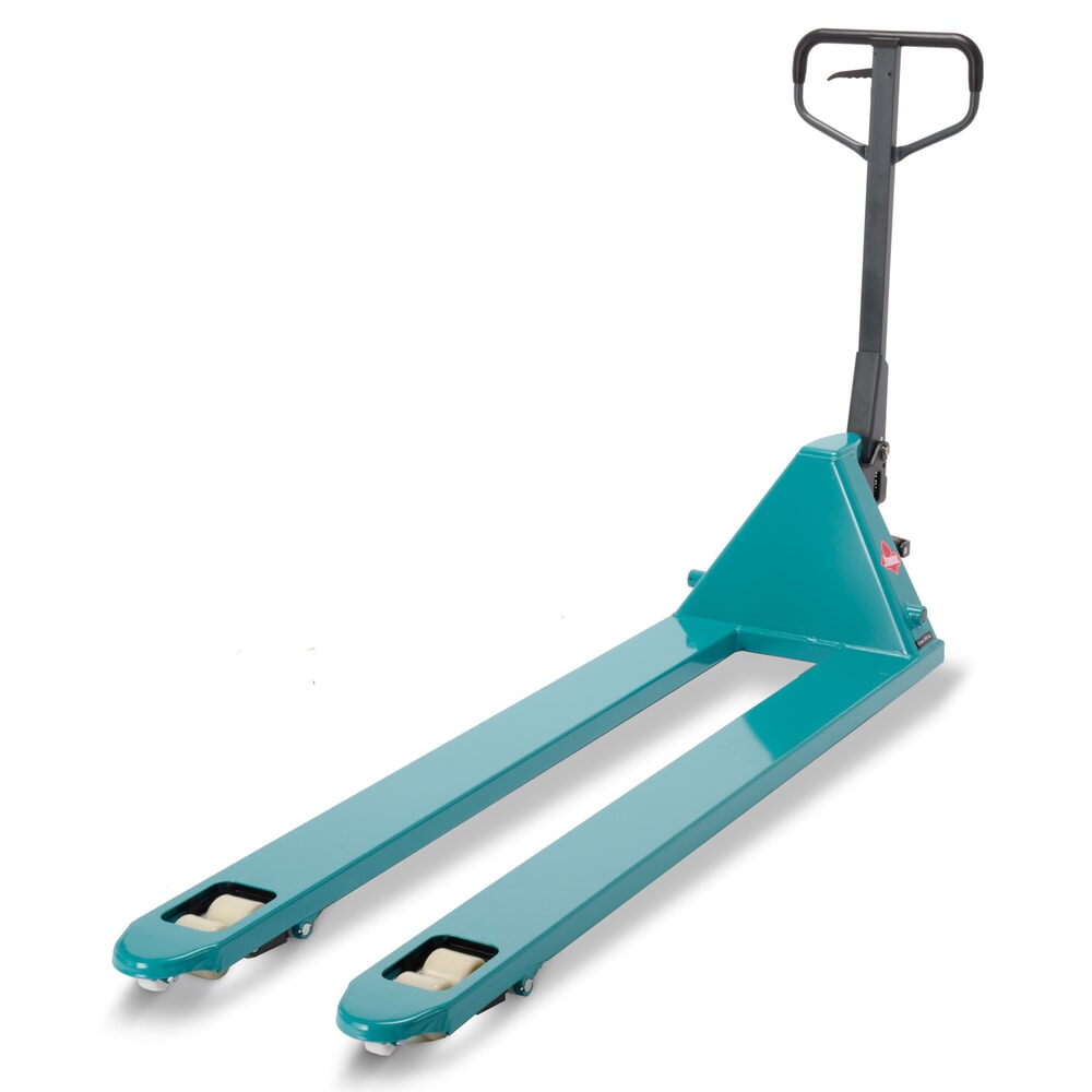 Zdjęcie produktu nr 5: Ręczny wózek paletowy Ameise® PTM 2.0, udźwig 2000 kg, długość wideł 1800 mm, nylon, podwójne rolki