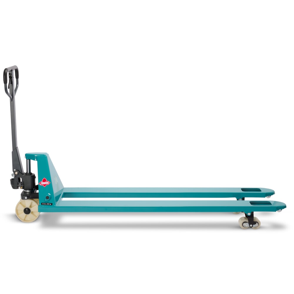 Zdjęcie produktu nr 10: Ręczny wózek paletowy Ameise® PTM 2.0, udźwig 2000 kg, długość wideł 1800 mm, nylon, podwójne rolki