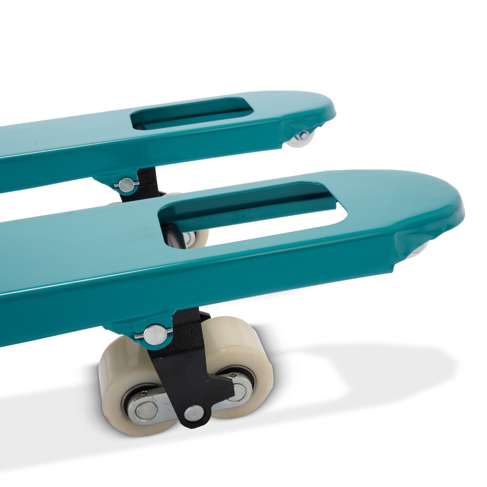 Zdjęcie produktu nr 11: Ręczny wózek paletowy Ameise® PTM 2.0, udźwig 2000 kg, długość wideł 1800 mm, nylon, podwójne rolki