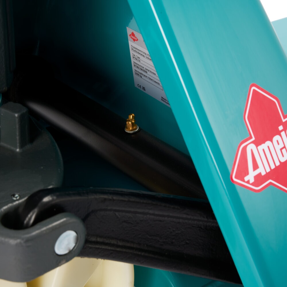 Zdjęcie produktu nr 12: Ręczny wózek paletowy Ameise® PTM 2.0, udźwig 2000 kg, długość wideł 1800 mm, nylon, podwójne rolki