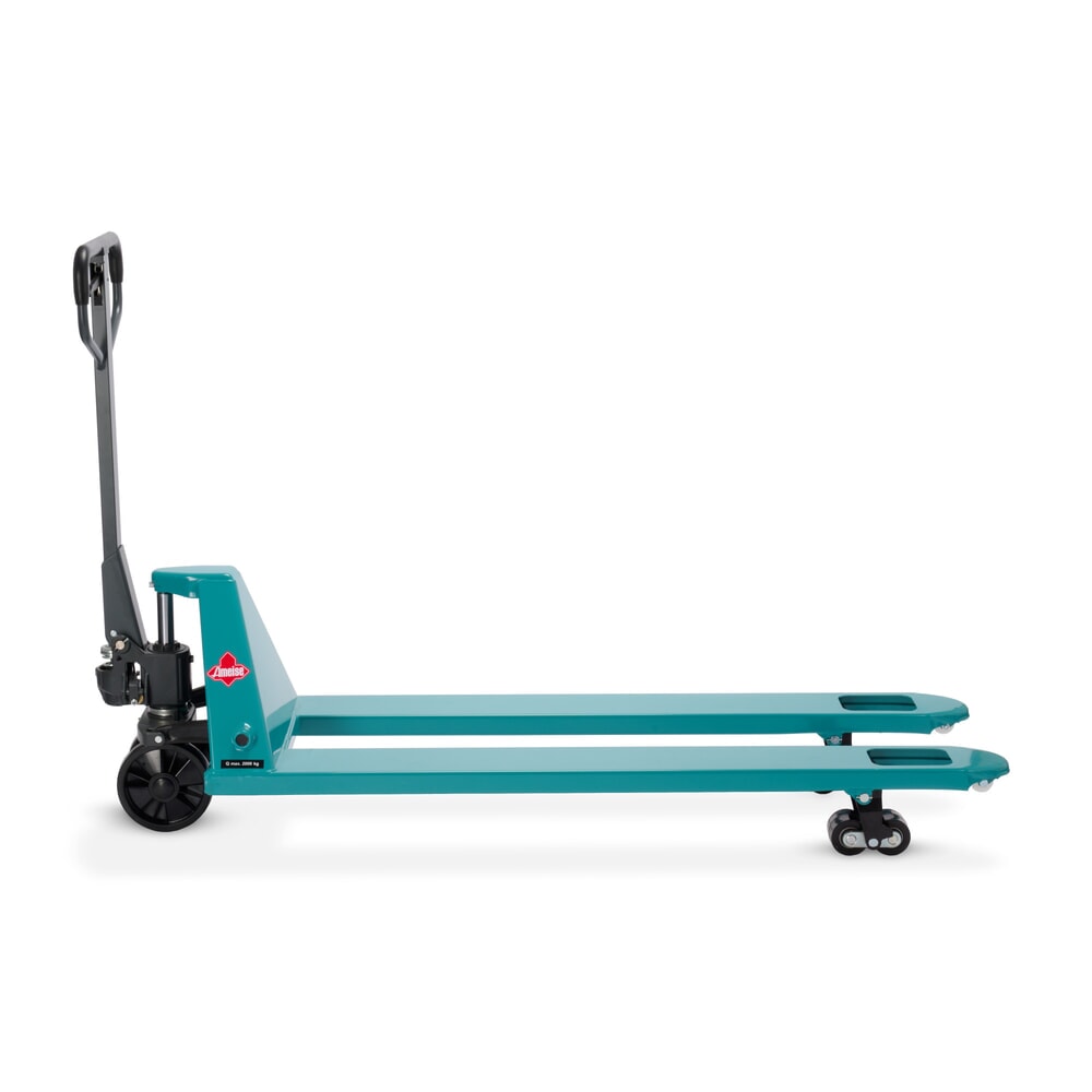 Zdjęcie produktu nr 10: Ręczny wózek paletowy Ameise® PTM 2.0, udźwig 2000 kg, długość wideł 1500 mm, poliuretan, podwójne rolki