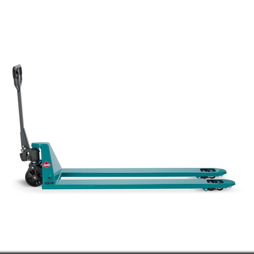 Zdjęcie produktu nr 9: Ręczny wózek paletowy Ameise® PTM 2.0, udźwig 2000 kg, długość wideł 1800 mm, poliuretan, podwójne rolki