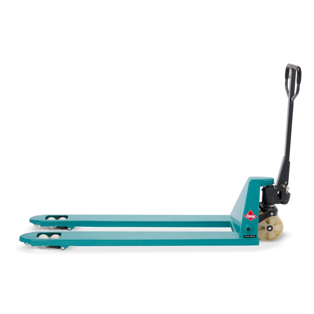 Zdjęcie produktu nr 7: Ręczny wózek paletowy Ameise® PTM 2.0, udźwig 2000 kg, długość wideł 1500 mm, nylon, podwójne rolki
