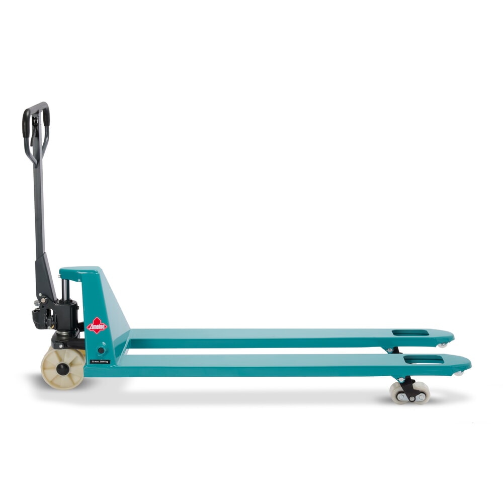 Zdjęcie produktu nr 10: Ręczny wózek paletowy Ameise® PTM 2.0, udźwig 2000 kg, długość wideł 1500 mm, nylon, podwójne rolki
