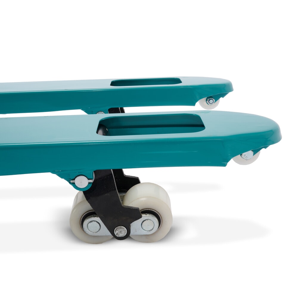 Zdjęcie produktu nr 11: Ręczny wózek paletowy Ameise® PTM 2.0, udźwig 2000 kg, długość wideł 1500 mm, nylon, podwójne rolki
