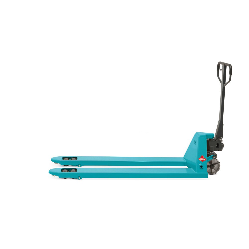 Zdjęcie produktu nr 5: Ręczny wózek paletowy Ameise® PTM 2.0, udźwig 2000 kg, długość wideł 1800 mm, poliuretan, podwójne rolki
