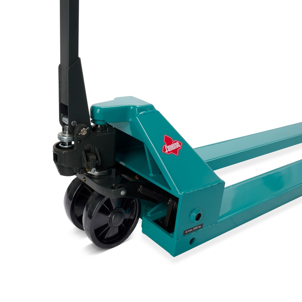 Zdjęcie produktu nr 9: Ręczny wózek paletowy Ameise® PTM 2.0, udźwig 2000 kg, długość wideł 2500 mm, poliuretan, podwójne rolki