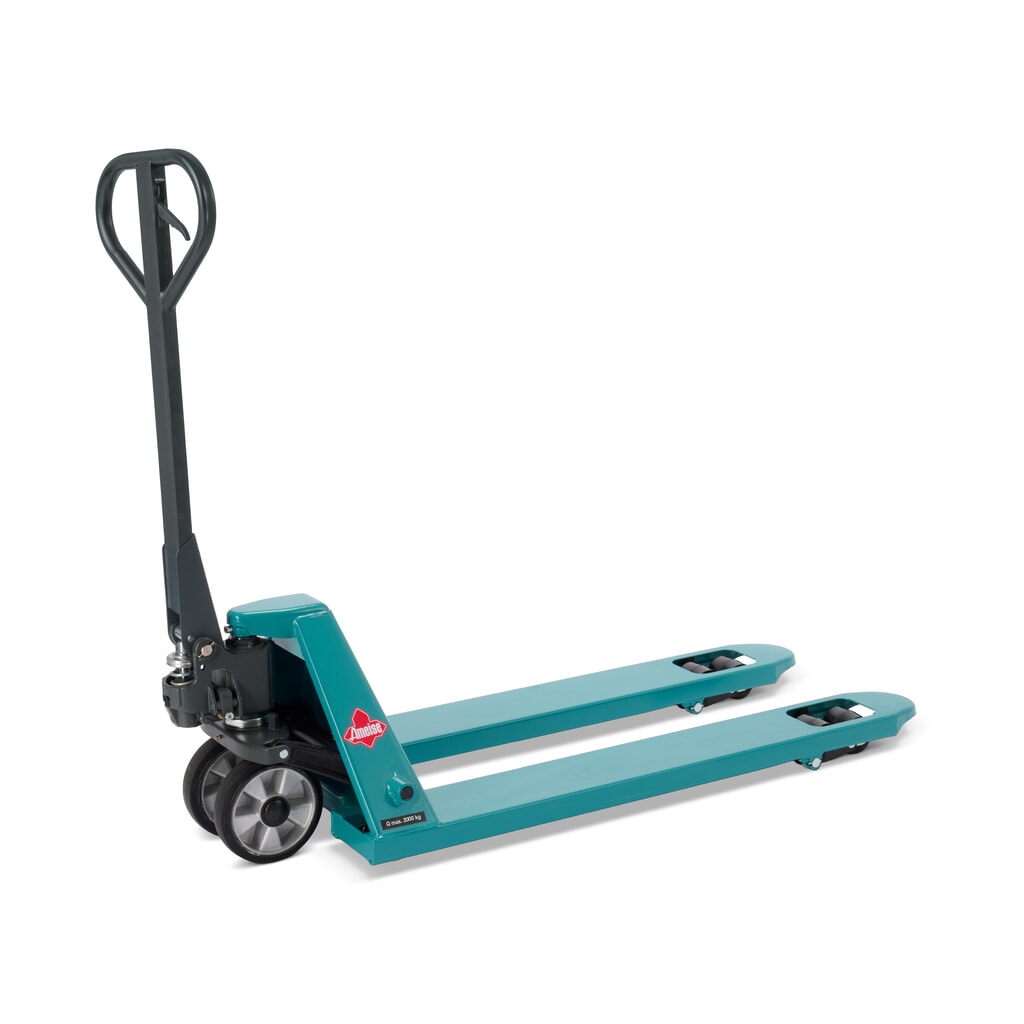 Zdjęcie produktu: Ręczny wózek paletowy Ameise® PTM 2.0, udźwig 2000 kg, długość wideł 1150 mm, pełna guma/poliuretan, podwójne rolki