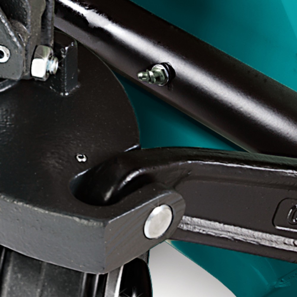 Zdjęcie produktu nr 7: Ręczny wózek paletowy Ameise® PTM 2.0, udźwig 2000 kg, długość wideł 1150 mm, pełna guma/poliuretan, podwójne rolki