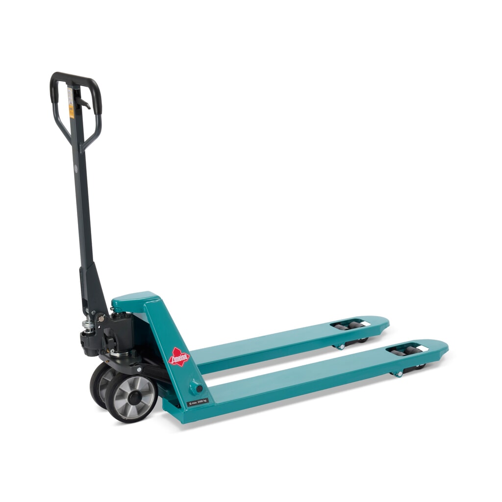 Ręczny wózek paletowy Ameise® PTM 2.5, udźwig 2500 kg, długość wideł 1150 mm, pełna guma/poliuretan, podwójne rolki Zdjęcie produktu: Ręczny wózek paletowy Ameise® PTM 2.5, udźwig 2500 kg, długość wideł 1150 mm, pełna guma/poliuretan, podwójne rolki