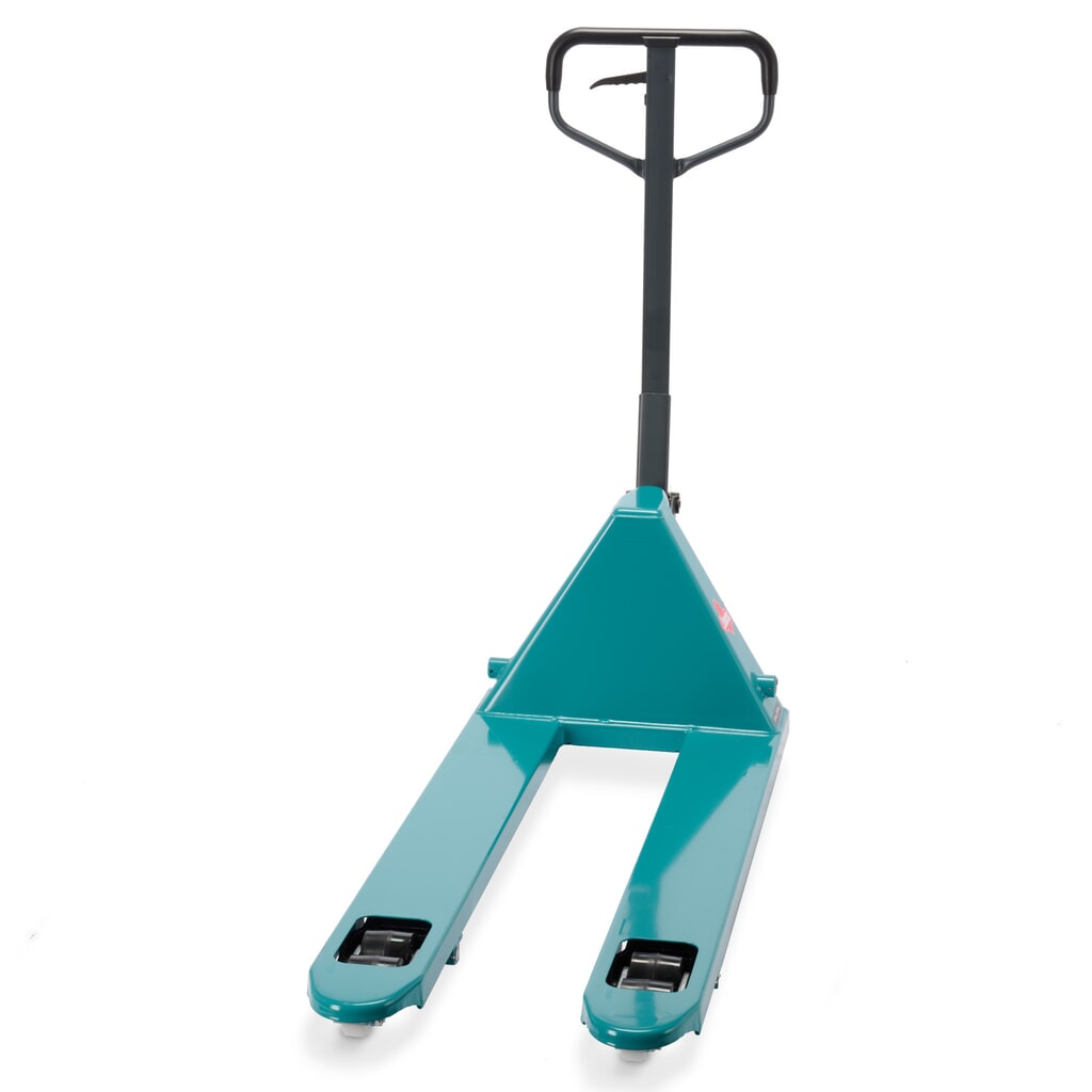 Zdjęcie produktu nr 6: Ręczny wózek paletowy Ameise® PTM 2.5 z funkcją szybkiego unoszenia, udźwig 2500 kg, długość wideł 1150 mm, pełna guma/poliuretan, podwójne rolki