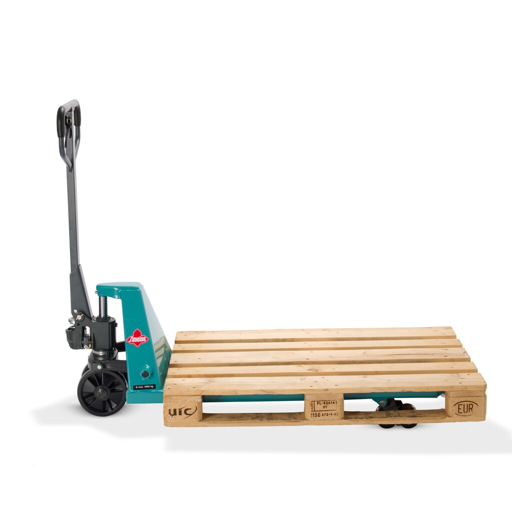 Ręczny wózek paletowy Ameise® PTM 3.0, udźwig 3000 kg, długość wideł 1150 mm, poliuretan, podwójne rolki Zdjęcie produktu nr 7: Ręczny wózek paletowy Ameise® PTM 3.0, udźwig 3000 kg, długość wideł 1150 mm, poliuretan, podwójne rolki