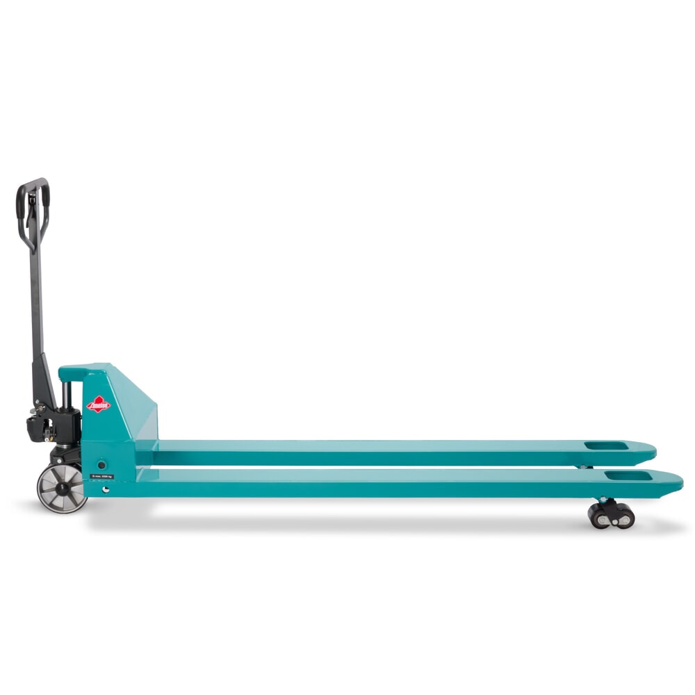 Zdjęcie produktu nr 11: Ręczny wózek paletowy Ameise® PTM 3.5, udźwig 3500 kg, długość wideł 2000 mm, poliuretan, podwójne rolki