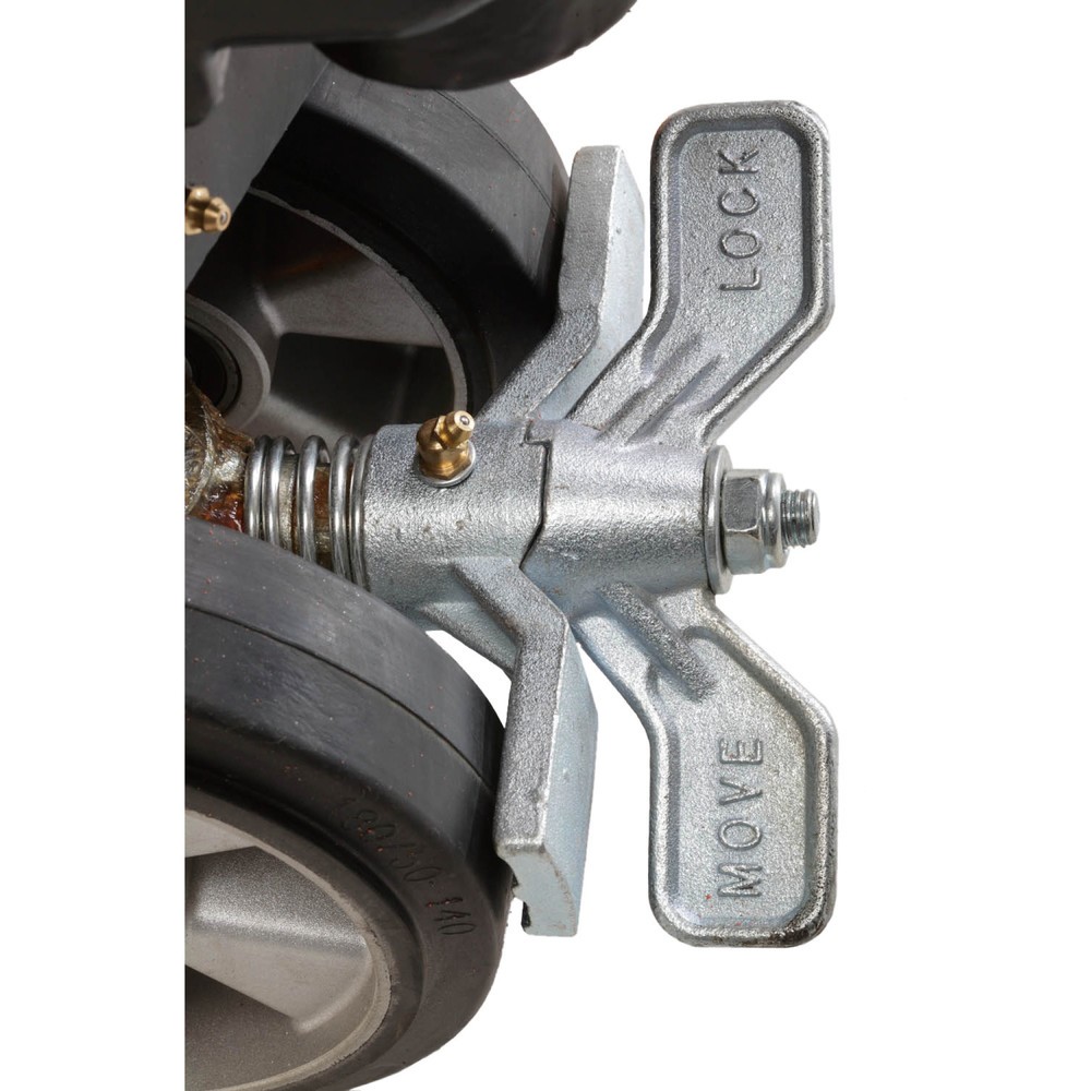 Zdjęcie produktu nr 2: Ręczny wózek paletowy Ameise® PTM 2.5 z funkcją szybkiego unoszenia, udźwig 2500 kg, długość wideł 1150 mm, pełna guma/poliuretan, podwójne rolki