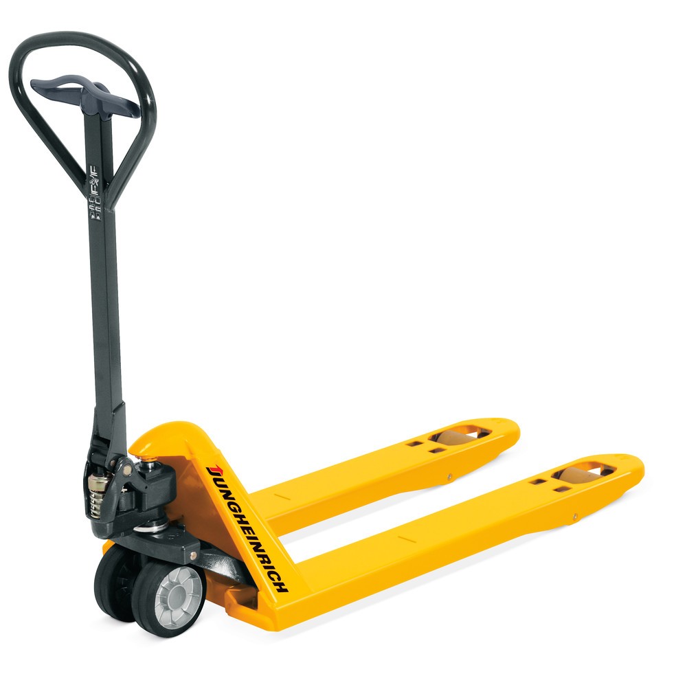 Obraz produktu: Ręczny wózek paletowy Jungheinrich AM 22, udźwig 2200 kg, długość wideł 950 mm, poliuretan