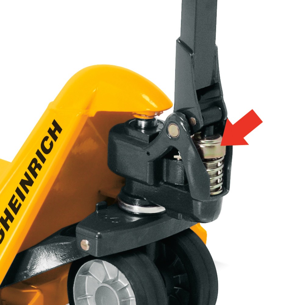 Zdjęcie produktu nr 2: Ręczny wózek paletowy Jungheinrich AM 22 z funkcją szybkiego unoszenia, udźwig 2200 kg, długość wideł 1150 mm, poliuretan