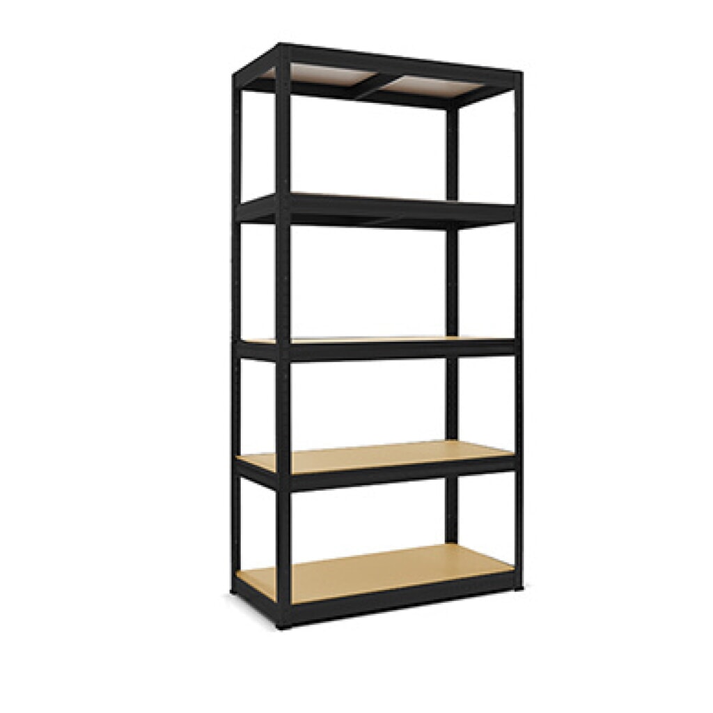 Zdjęcie produktu: Regał do ciężkich ładunków HEMMDAL typ XS, kolor czarny – 180 x 75 x 35 cm – do 750 kg