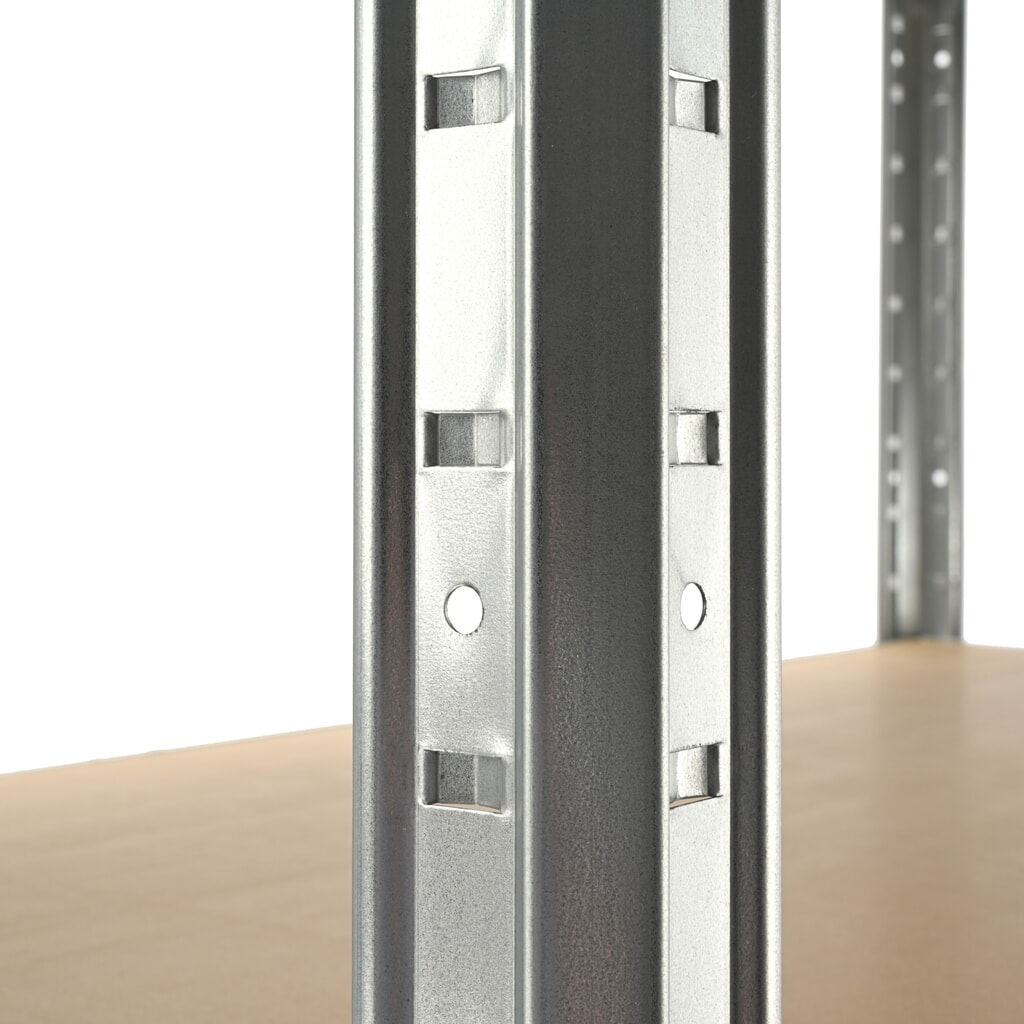 Zdjęcie produktu nr 3: Regał półkowy HEMMDAL, ocynkowany, obciążenie półki 600 kg, wys. x szer. x gł. 1770 x 1200 x 450 mm