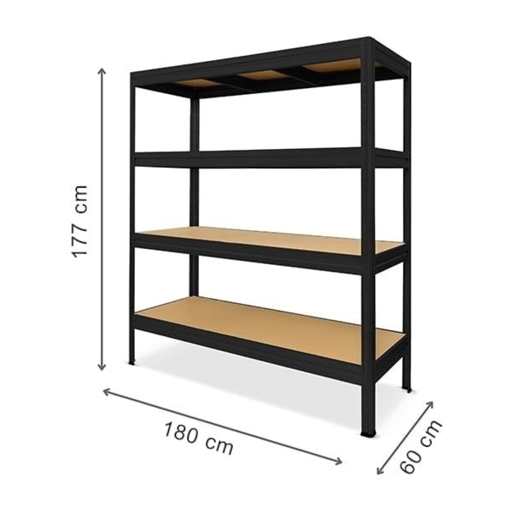 Zdjęcie produktu nr 2: Regał półkowy Steinbock® typ L, obciążenie półki 375 kg, wys. x szer. x dł. 1770 x 1600 x 600 mm