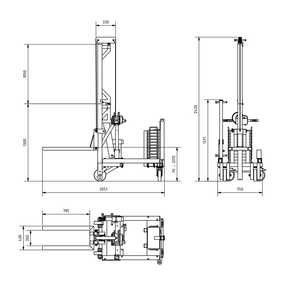 Zdjęcie produktu nr 6: SCHILLING Alu-Multilift, udźwig 250 kg, z przeciwwagą