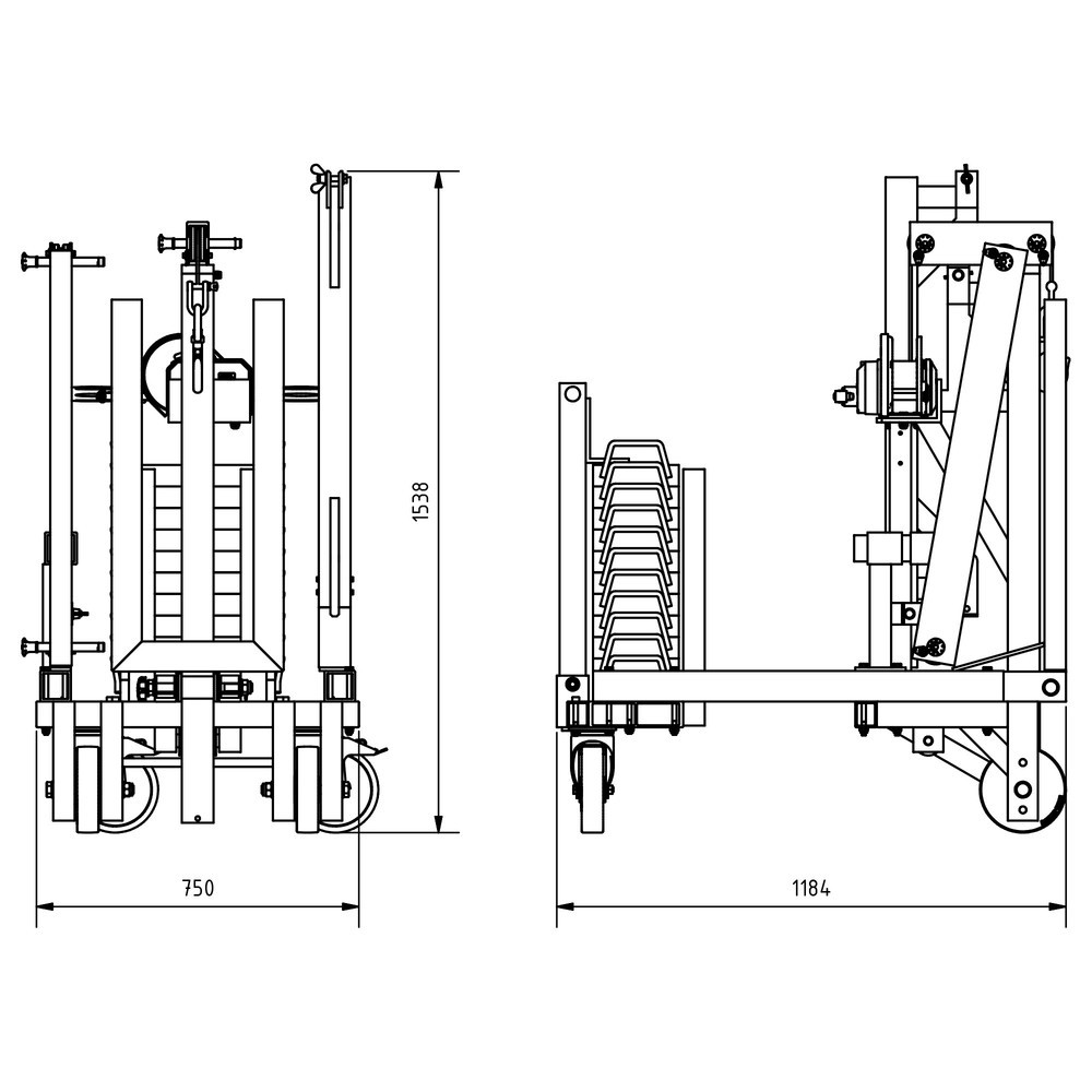 Zdjęcie produktu nr 8: SCHILLING Alu-Multilift, udźwig 250 kg, z przeciwwagą