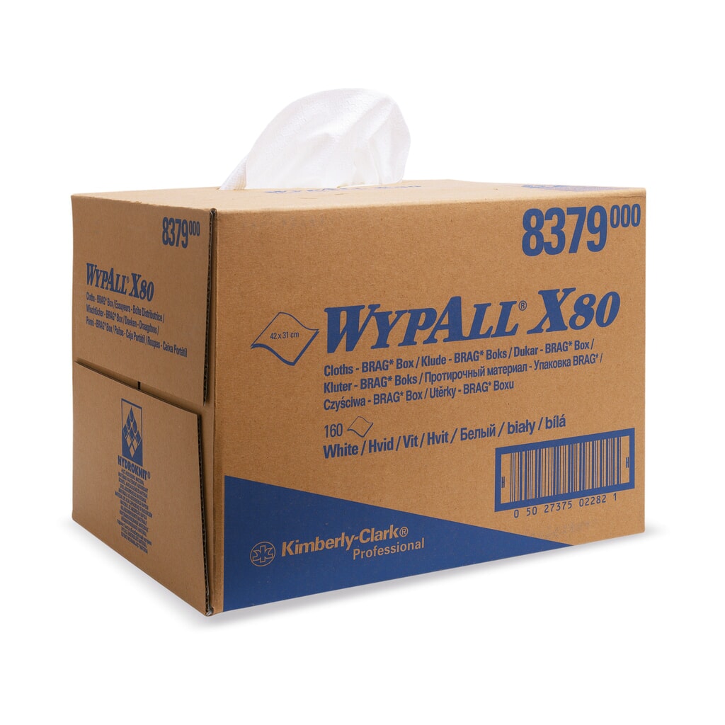 Ściereczki WYPALL X80, wys. 427 x 282 mm, skrzynki BRAG, stal niebieska Zdjęcie produktu nr 2: Ściereczki WYPALL X80, wys. 427 x 282 mm, skrzynki BRAG, stal niebieska