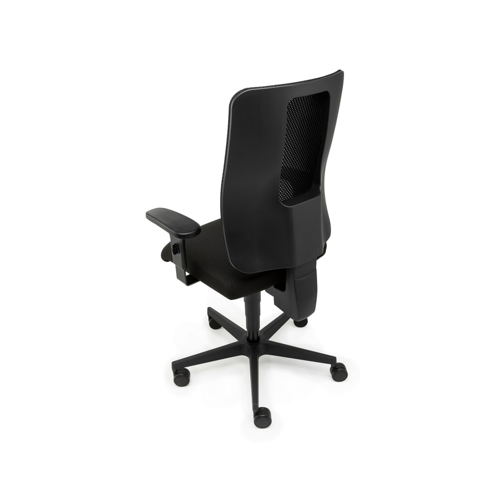 Zdjęcie produktu nr 2: Krzesło biurowe SITWELL STEIFENSAND Straight Net, mechanizm synchroniczny, pierścieniowy podłokietnik z regulacją wysokości, oparcie siatkowe