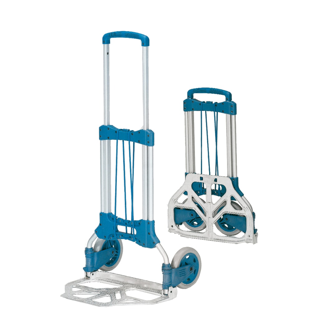 Zdjęcie produktu nr 5: Składany aluminiowy wózek transportowy fetra®, udźwig 125 kg, szufla szer. x gł. 480 x 320 mm