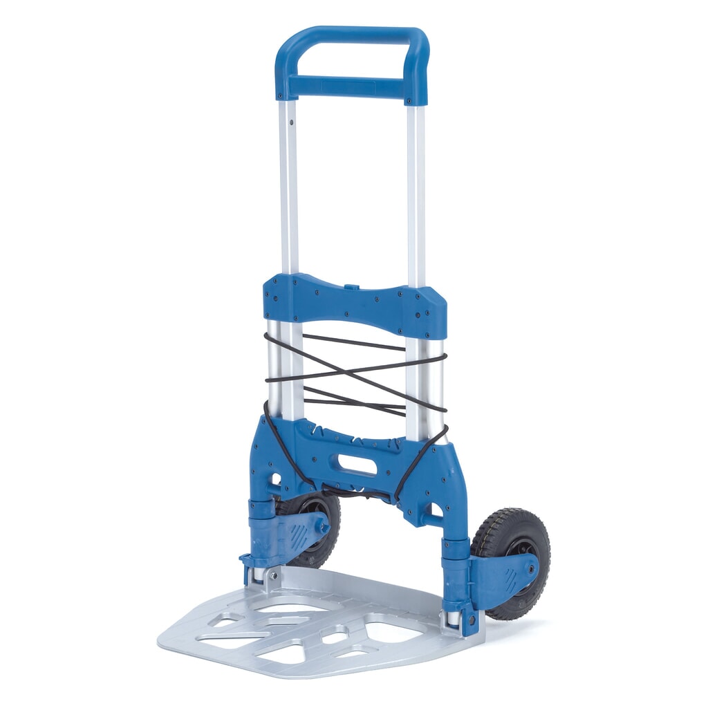 Składany aluminiowy wózek transportowy fetra®, udźwig 250 kg, szufla szer. x gł. 595 x 450 mm Zdjęcie produktu nr 1: Składany aluminiowy wózek transportowy fetra®, udźwig 250 kg, szufla szer. x gł. 595 x 450 mm