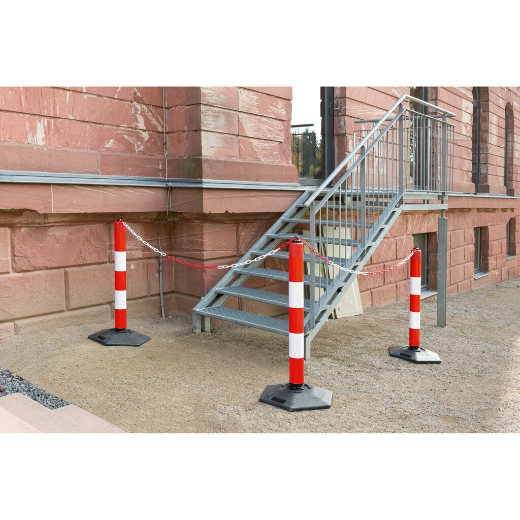 LeitPin z nasadką zaczepową, czerwono-biały odblaskowy Zdjęcie produktu nr 3: LeitPin z nasadką zaczepową, czerwono-biały odblaskowy