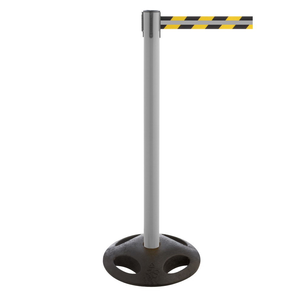 Zdjęcie produktu nr 1: Słupek odgradzający do taśmy RS-GUIDESYSTEMS® GLA 25-A REFLECTO, długość 3,5 m, szerokość 50 mm, słupek antracytowy, taśma czarno-żółta