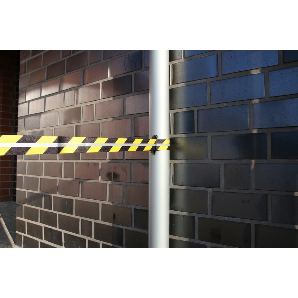 Zdjęcie produktu nr 2: Kaseta taśmy RS-GUIDESYSTEMS® GLW 700 REFLECTO, montaż ścienny, długość 7 m, szerokość 50 mm, obudowa czarna, taśma czarno-żółta
